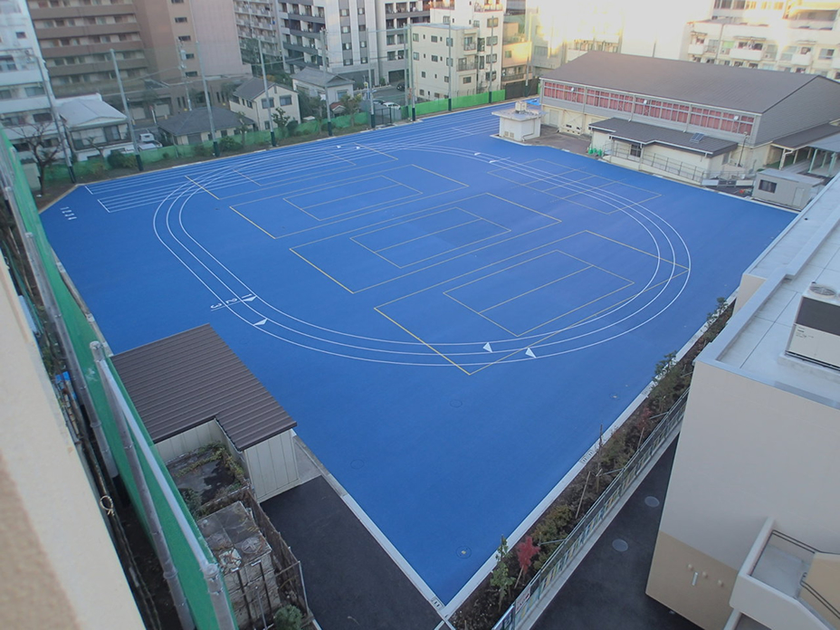 横浜吉田中学校第二校舎校庭整備工事