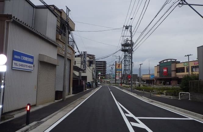 鶴見区元宮二丁目地内道路改良工事